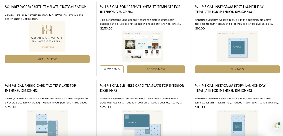 IDnest's Creative Content templates