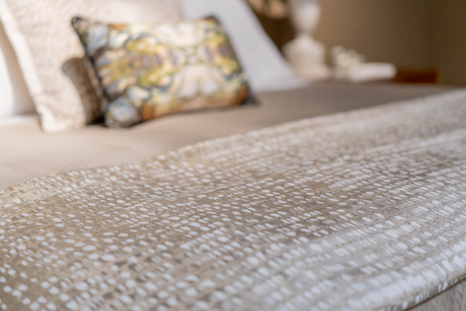 Detail shot of bedding