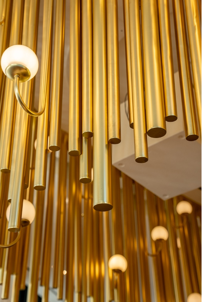 Gold light fixtures